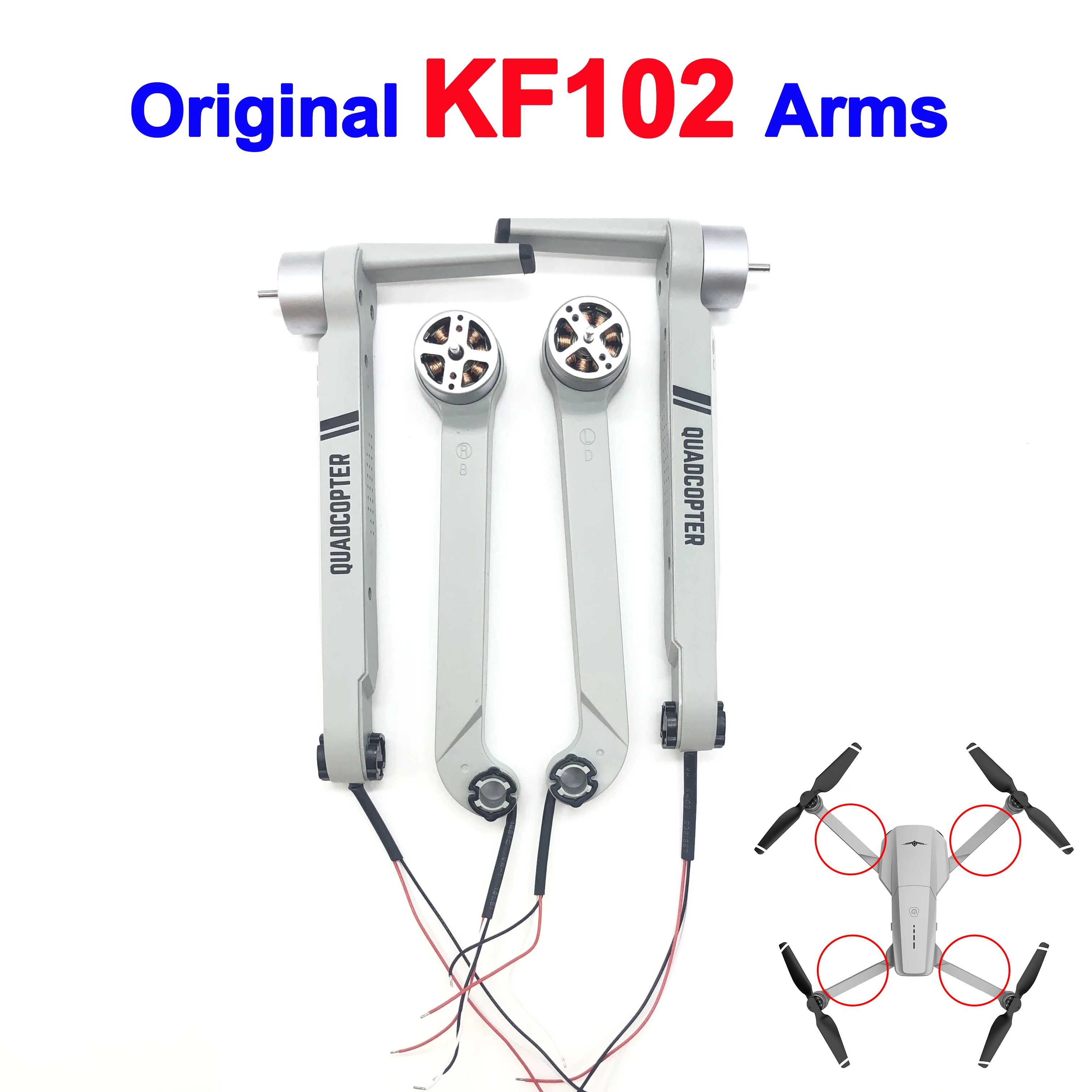 KF102 最大フロントリアアームスペアアクセサリー部品ジャ - Drone Gimbal 2 Axis のレビューと価格