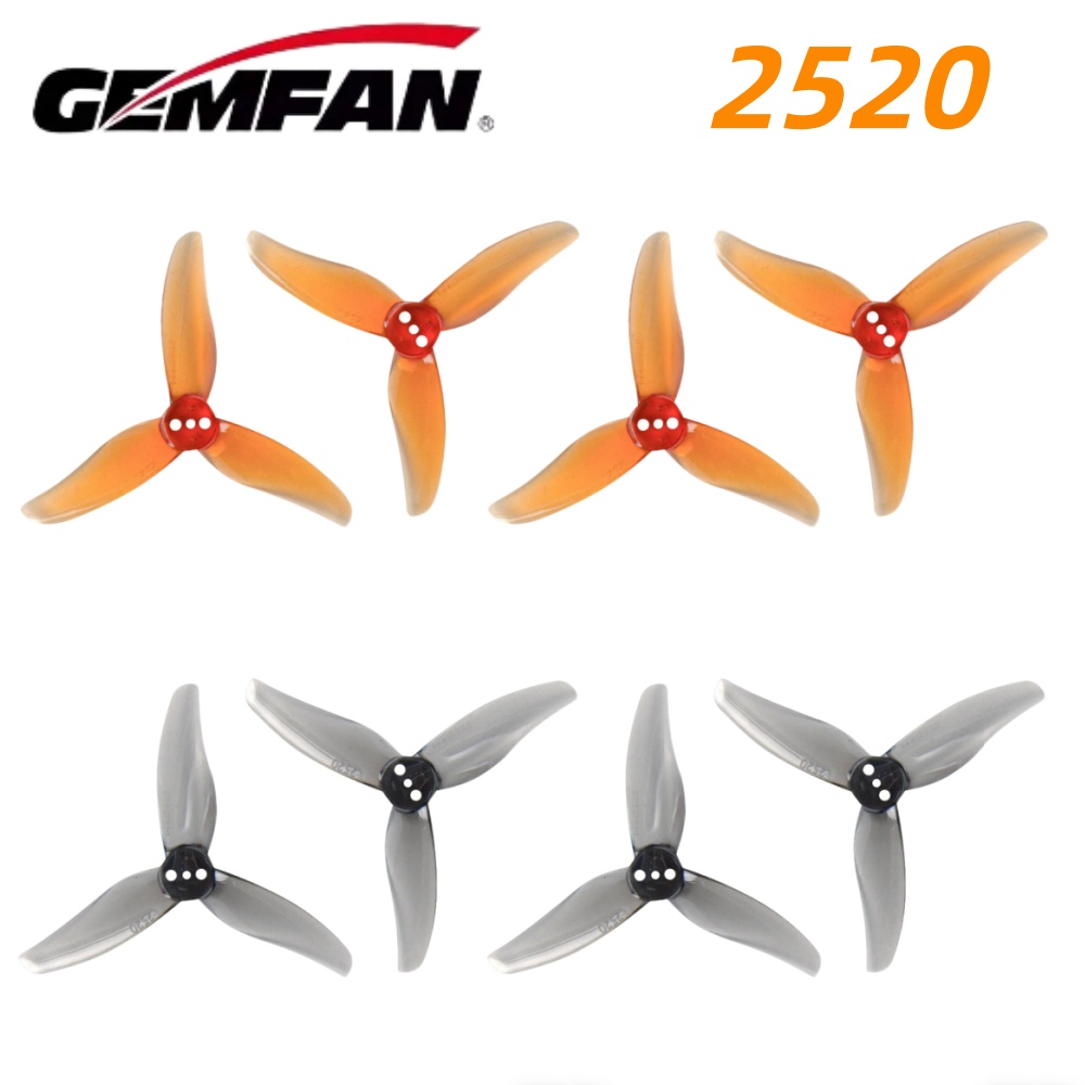 4ペア Gemfan Hurricane 2520 2.5X - Drone Gimbal Controller のレビューと価格