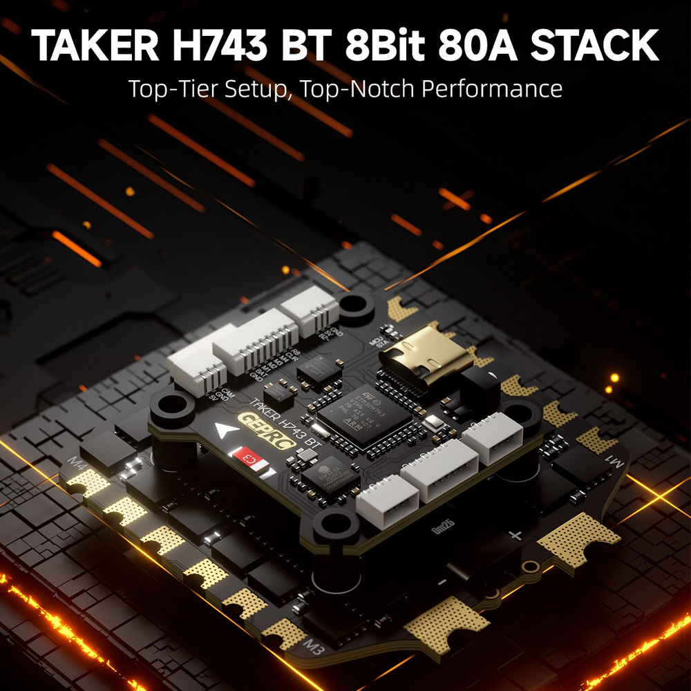 GEPRC TAKER H743 BT 8Bit 80A ス - Drone Gimbal Controller のレビューと価格