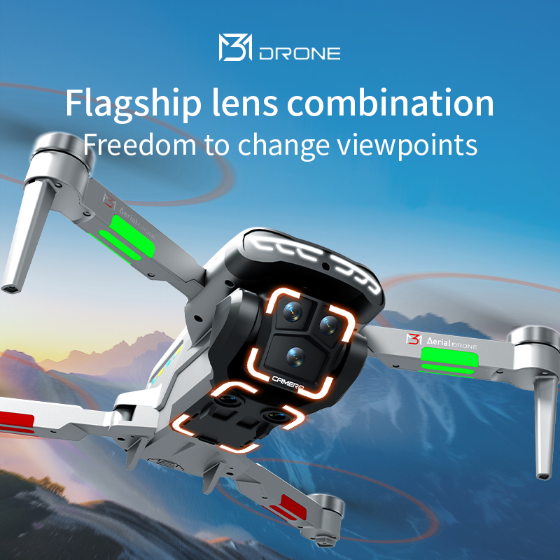 M3 プロフェッショナルドローン 4K HD 航空写真 4. - Drone Gimbal 2 Axis のレビューと価格