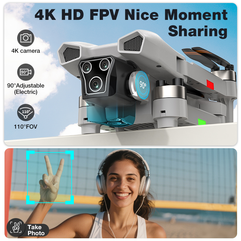 新型ホットL017プロドローン ブラシレス 3Dロール 36 - Drone Gimbal 2 Axis のレビューと価格