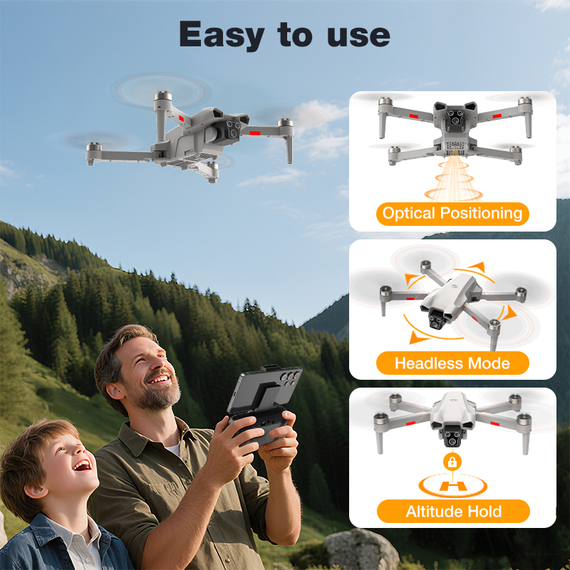 新型ホットL017プロドローン ブラシレス 3Dロール 36 - Drone Gimbal 2 Axis のレビューと価格