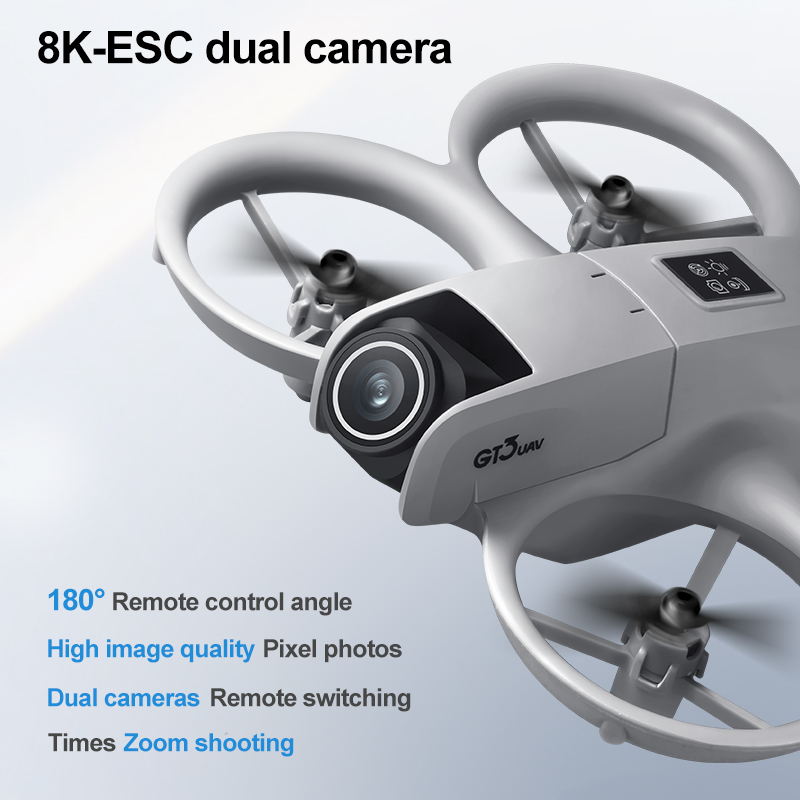 新型 GT3 スクリーン搭載ミニドローン 8K HD カメラ - Drone Gimbal Controller のレビューと価格